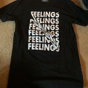 FEELINGS trippy warped T-shirt